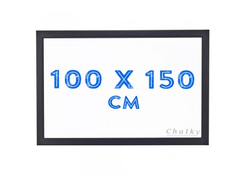 Chalky Beyaz Yazı Tahtası Siyah Çerçeveli 100x150 cm